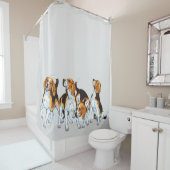 Rideaux De Douche beagle hounds (En situation)