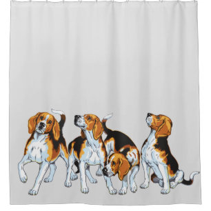 Rideaux De Douche beagle hounds