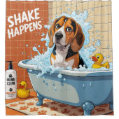 Rideaux De Douche Beagle Sloppy Sleepy mignonne drôle (Devant)