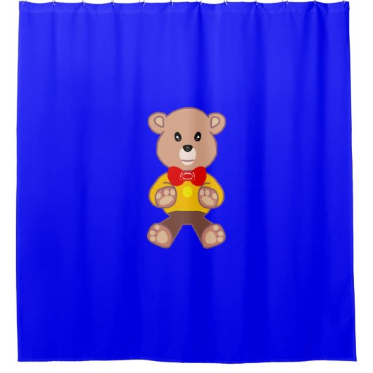 Rideaux De Douche Bear Blue (Devant)