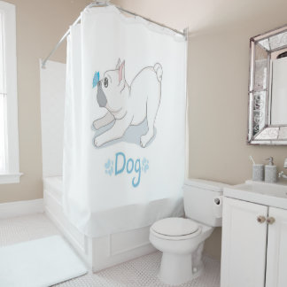 Rideaux De Douche Beau Chien À Beurre Français