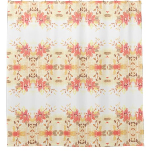 Rideaux De Douche Beau Corail Flowé (Devant)