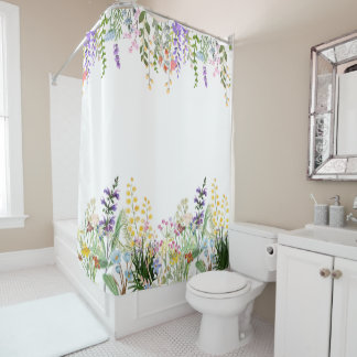 Rideaux De Douche Beau et élégant Fleur sauvage