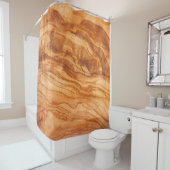 Rideaux De Douche Beau morceau de bois (En situation)