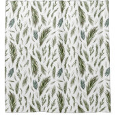 Rideaux De Douche Beau Motif de branche de Pine Tree (Devant)