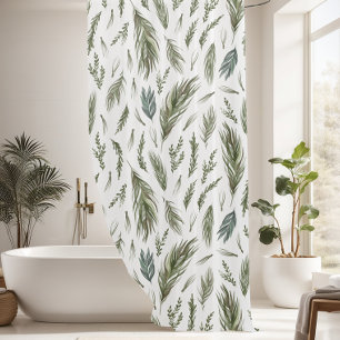 Rideaux De Douche Beau Motif de branche de Pine Tree
