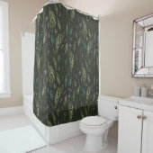 Rideaux De Douche Beau Motif de branche de Pine Tree (En situation)