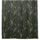 Rideaux De Douche Beau Motif de branche de Pine Tree (Devant)