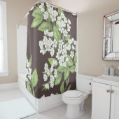 Rideaux De Douche Beau motif de printemps sans soudure avec ramifica (En situation)