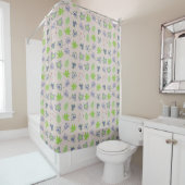 Rideaux De Douche Beau Motif d'été (En situation)
