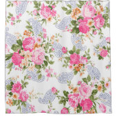 Rideaux De Douche Beau motif floral (Devant)