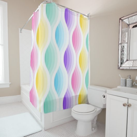 Rideaux De Douche Beau motif pour (En situation)
