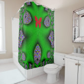 Rideaux De Douche Beau Papillon...... (En situation)