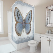 Rideaux De Douche Beau Papillon Bleu (En situation)