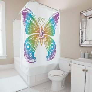 Rideaux De Douche Beau Papillon coloré Renouvellement Joy Christian