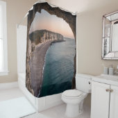 Rideaux De Douche Beau Paysage marin (En situation)