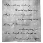 Rideaux De Douche Beau /silver gris nettoyant la conception (Devant)