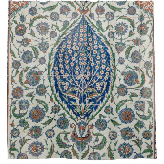 RIDEAUX DE DOUCHE BEAU TEXTILE FLORAL (Devant)