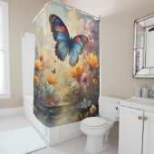Rideaux De Douche Beauté des papillons (En situation)