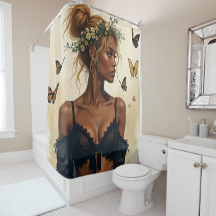 Rideaux De Douche Beauté Éthérée en Fleur