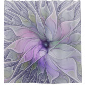 Rideaux De Douche Beauté étonnante Fleur d'art Abstrait fractal mode (Devant)