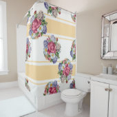 Rideaux De Douche Beautiful floral seamless pattern with hydrangea p (En situation)