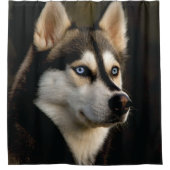 Rideaux De Douche Beautiful Husky Throw Pillow (Devant)