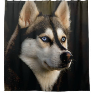 Rideaux De Douche Beautiful Husky Throw Pillow