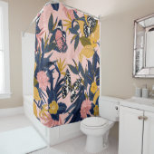 Rideaux De Douche Beautiful seamless artistic sweet tropical pattern (En situation)