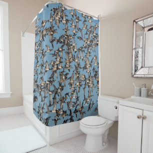 Rideaux De Douche Beaux canards d'hiver en vol