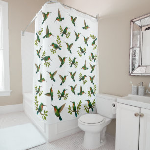 Rideaux De Douche Beaux colibris