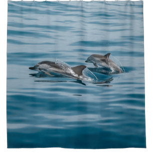 Rideaux De Douche Beaux dauphins aquatiques