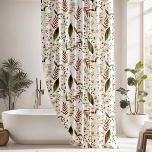 Rideaux De Douche Beaux Feuilles de fougères