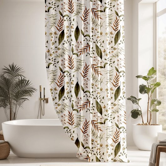 Rideaux De Douche Beaux Feuilles de fougères