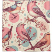 Rideaux De Douche Beaux mignons Peinture Vintage (Devant)