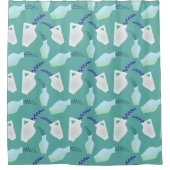 Rideaux De Douche Beaux Plantes dans les casseroles (Devant)