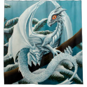 Rideaux De Douche Bébé Dragon d'hiver blanc (Devant)
