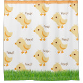 Rideaux De Douche Bébé jaune mignon Enfants (Devant)