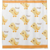 Rideaux De Douche Bébé jaune mignon poussette (Devant)