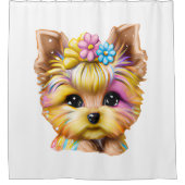 Rideaux De Douche Bébé mignon et adorable Yorkie (Devant)