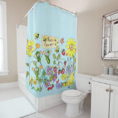 Rideaux De Douche Bee's Garden (En situation)