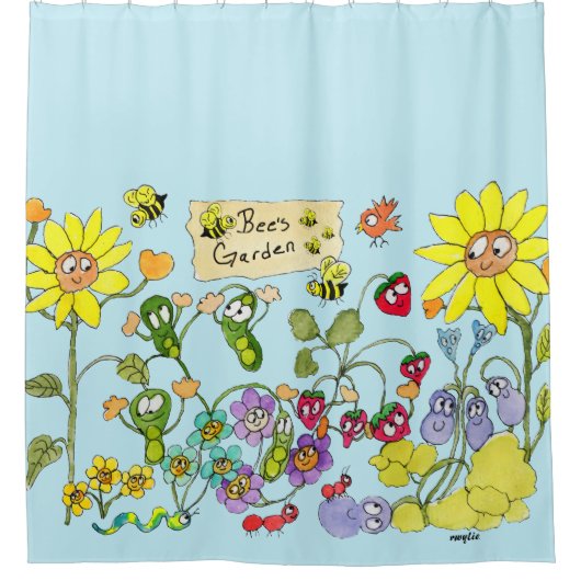 Rideaux De Douche Bee's Garden (Devant)