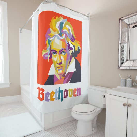 Rideaux De Douche Beethoven 2 (En situation)