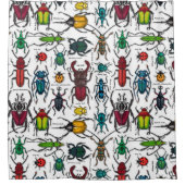 Rideaux De Douche Beetons sur blanc (Devant)