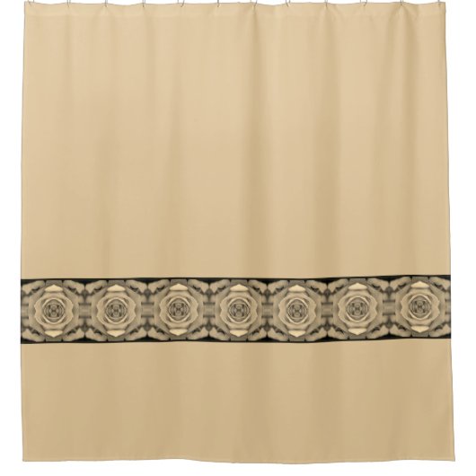 Rideaux De Douche Beige Avec Accentuation (Devant)