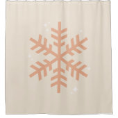 Rideaux De Douche Beige de Noël (Devant)