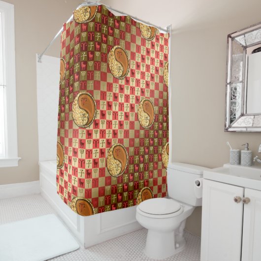 Rideaux De Douche Bélier & Rat de Bois (En situation)