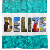 Rideaux De Douche Belize Tropical Beach Blue Ocean Travel Photo (Devant)