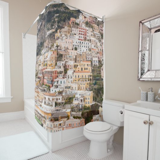 Rideaux De Douche Bella Positano #6 #travel #wall #art (En situation)