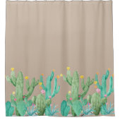 Rideaux De Douche Belle aquarelle Cactus Sud-Ouest Désert Cactus (Devant)